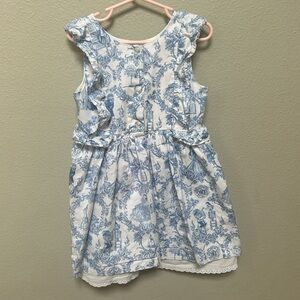 Disney Beauty and the Beast blue white dress, toddler size 5T